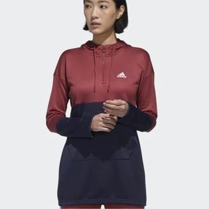 NEW! ADIDAS Authentic Half-zip Hooded Sweatshirt